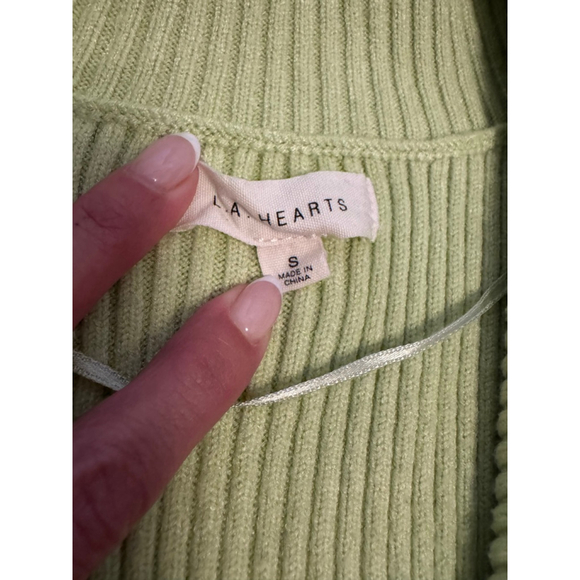 Y2K Neon Green Cropped Zip Up Sweater Rave Cyber Baby Fit - Picture 3 of 8